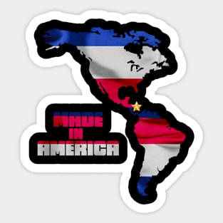 Made in America - Costa Rica Sticker